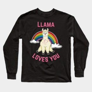 Llama Love Sweetheart Long Sleeve T-Shirt